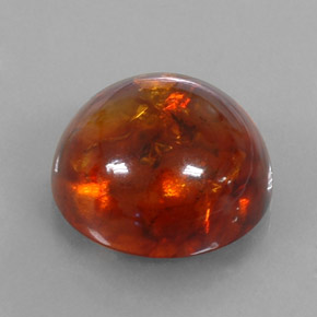6,10 ctw natürlicher orangefarbener Bernstein, Transparent, Transparent / Lichtdurchlässig