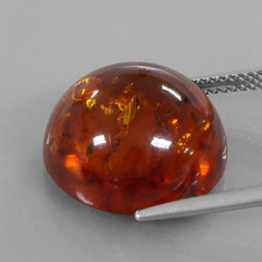 6,10 ctw natürlicher orangefarbener Bernstein, Transparent, Transparent / Lichtdurchlässig