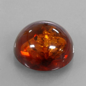 6,14 ctw natürlicher orangefarbener Bernstein, Transparent, Transparent / Lichtdurchlässig