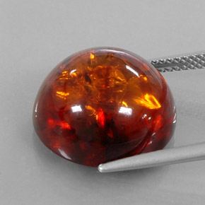6,14 ctw natürlicher orangefarbener Bernstein, Transparent, Transparent / Lichtdurchlässig