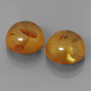  ct natürliche orangefarbener Bernstein-Edelsteine, Transparent, Transparent / Lichtdurchlässig