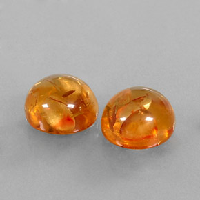  ct natürliche orangefarbener Bernstein-Edelsteine, Transparent, Transparent / Lichtdurchlässig