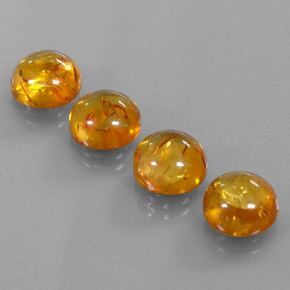  ct natürliche orangefarbener Bernstein-Edelsteine, Transparent, Transparent / Lichtdurchlässig