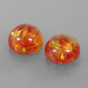  ct natürliche orangefarbener Bernstein-Edelsteine, Transparent, Transparent / Lichtdurchlässig