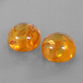  ct natürliche orangefarbener Bernstein-Edelsteine, Transparent, Transparent / Lichtdurchlässig