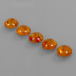  ct natürliche orangefarbener Bernstein-Edelsteine, Transparent, Transparent / Lichtdurchlässig