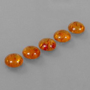  ct natürliche orangefarbener Bernstein-Edelsteine, Transparent, Transparent / Lichtdurchlässig