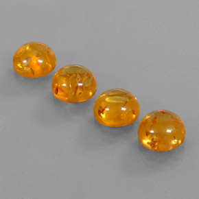  ct natürliche orangefarbener Bernstein-Edelsteine, Transparent, Transparent / Lichtdurchlässig