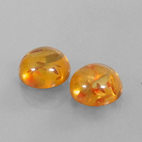  ct natürliche orangefarbener Bernstein-Edelsteine, Transparent, Transparent / Lichtdurchlässig