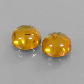  ct natürliche orangefarbener Bernstein-Edelsteine, Transparent, Transparent / Lichtdurchlässig