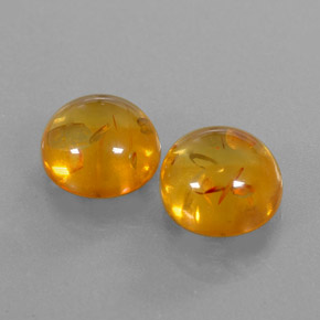  ct natürliche orangefarbener Bernstein-Edelsteine, Transparent, Transparent / Lichtdurchlässig
