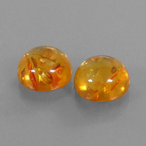  ct natürliche orangefarbener Bernstein-Edelsteine, Transparent, Transparent / Lichtdurchlässig
