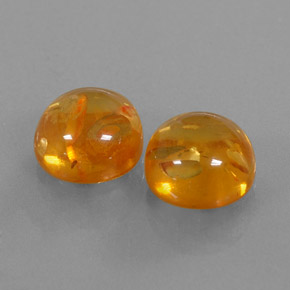  ct natürliche orangefarbener Bernstein-Edelsteine, Transparent, Transparent / Lichtdurchlässig