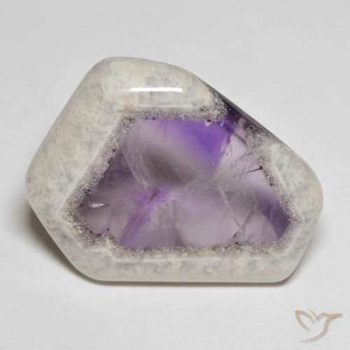 9,17 ctw natürlicher Mehrfarbig Amethystgeodenscheibe, Ausgefallene Form, Transparent