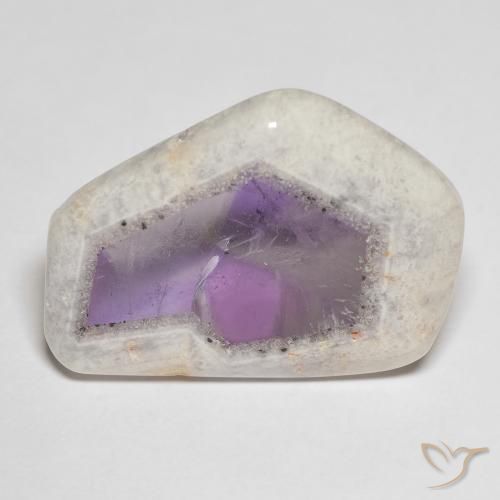 24.91ct Natürlicher Mehrfarbig Amethyst-Geodenscheibe, Fantasie, Transparent