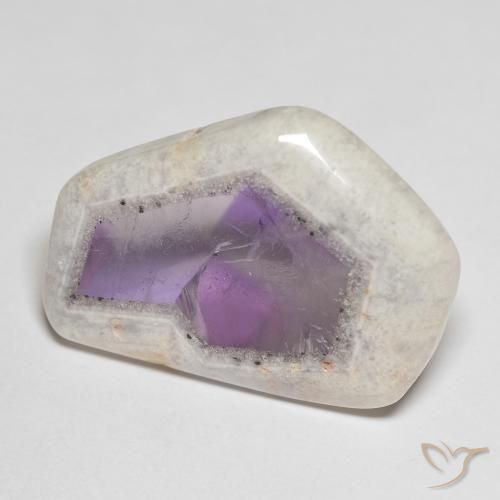 9,17 ctw natürlicher Mehrfarbig Amethyst-Geodenscheibe, Fantasie, Transparent
