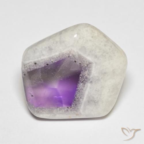 9,17 ctw natürlicher Mehrfarbig Amethyst-Geodenscheibe, Ausgefallene Form, Transparent
