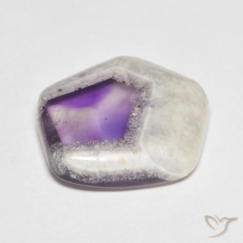 9,17 ctw natürlicher Mehrfarbig Amethyst-Geodenscheibe, Ausgefallene Form, Transparent