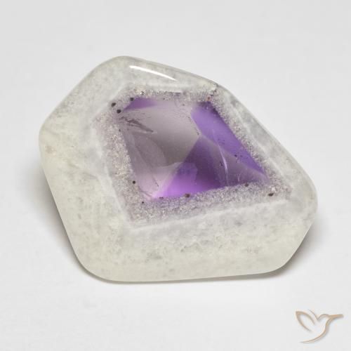 15.24ct Natürlicher Mehrfarbig Amethyst-Geodenscheibe, Fantasie, Transparent