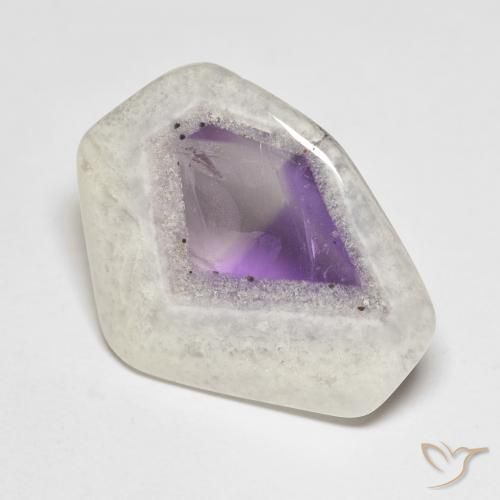 9,17 ctw natürlicher Mehrfarbig Amethyst-Geodenscheibe, Fantasie, Transparent