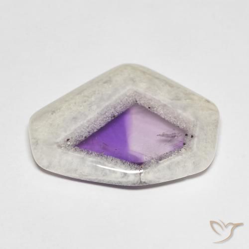 9,17 ctw natürlicher Mehrfarbig Amethyst-Geodenscheibe, Fantasie, Transparent
