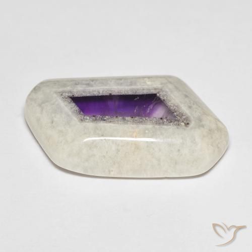 9,17 ctw natürlicher Mehrfarbig Amethyst-Geodenscheibe, Fantasie, Transparent