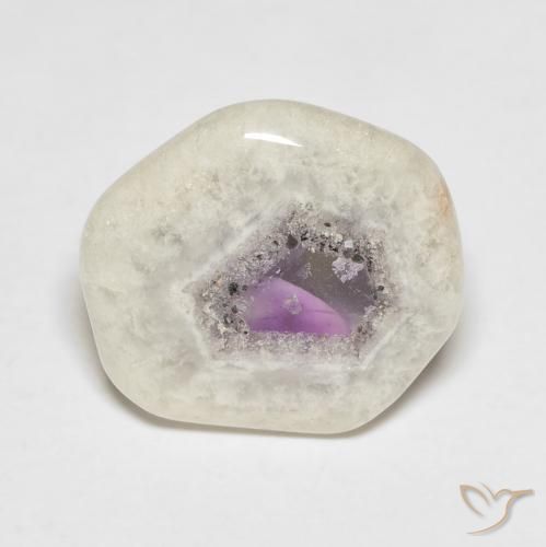 5.54ct Natürlicher Mehrfarbig Amethyst-Geodenscheibe, Fantasie, Transparent