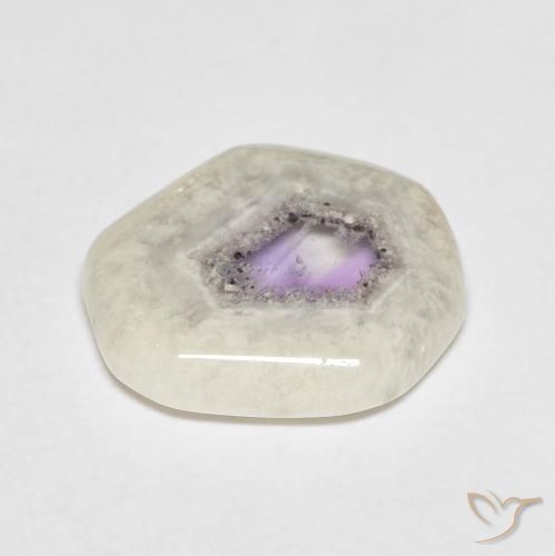 9,17 ctw natürlicher Mehrfarbig Amethyst-Geodenscheibe, Fantasie, Transparent