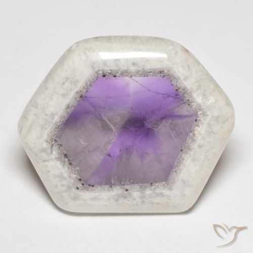 39.11ct Natürlicher Mehrfarbig Amethyst-Geodenscheibe, Fantasie, Transparent