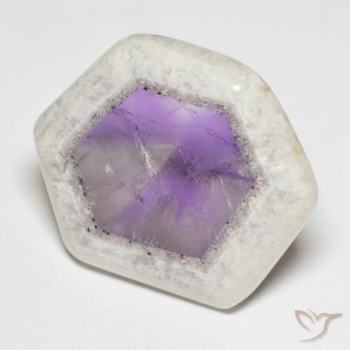 9,17 ctw natürlicher Mehrfarbig Amethyst-Geodenscheibe, Fantasie, Transparent