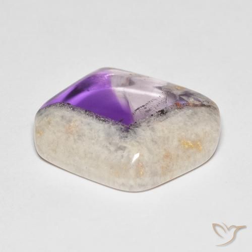 9,17 ctw natürlicher Mehrfarbig Amethyst-Geodenscheibe, Fantasie, Transparent