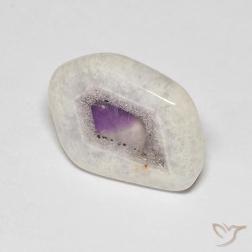 6.98ct Natürlicher Mehrfarbig Amethyst-Geodenscheibe, Fantasie, Transparent