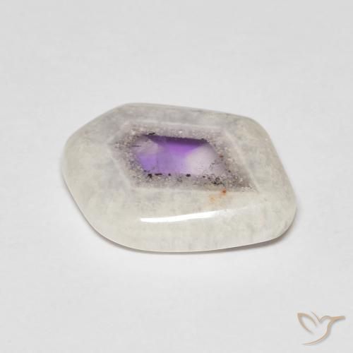 9,17 ctw natürlicher Mehrfarbig Amethyst-Geodenscheibe, Fantasie, Transparent