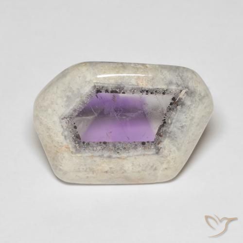 16.23ct Natürlicher Mehrfarbig Amethyst-Geodenscheibe, Fantasie, Transparent