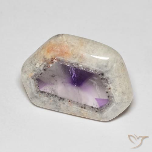 9,17 ctw natürlicher Mehrfarbig Amethyst-Geodenscheibe, Fantasie, Transparent