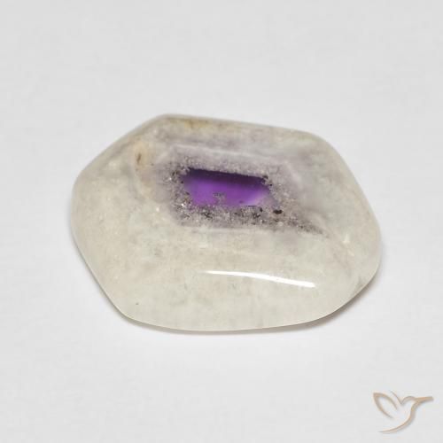 6.52ct Natürlicher Mehrfarbig Amethyst-Geodenscheibe, Fantasie, Transparent
