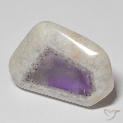 33.91ct Natürlicher Mehrfarbig Amethyst-Geodenscheibe, Fantasie, Transparent