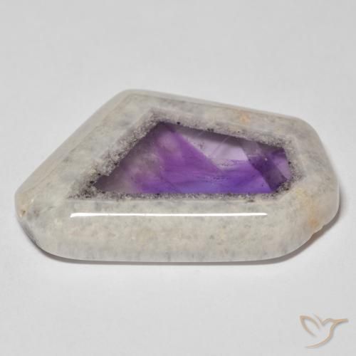 9,17 ctw natürlicher Mehrfarbig Amethyst-Geodenscheibe, Fantasie, Transparent