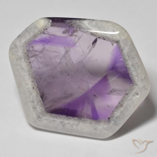 9,17 ctw natürlicher Mehrfarbig Amethyst-Geodenscheibe, Fantasie, Transparent