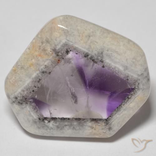 9,17 ctw natürlicher Mehrfarbig Amethyst-Geodenscheibe, Fantasie, Transparent
