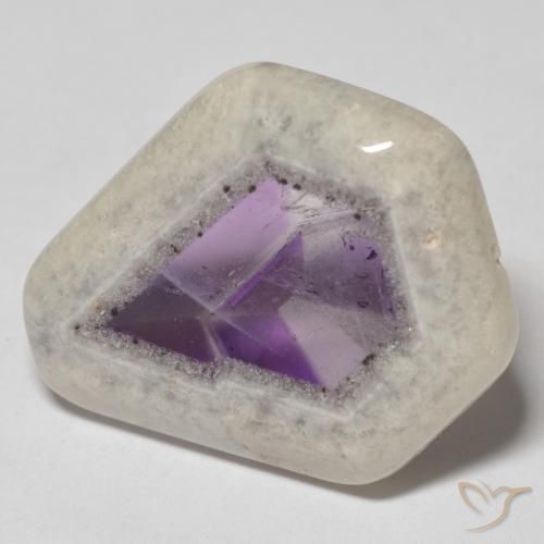 9,17 ctw natürlicher Mehrfarbig Amethyst-Geodenscheibe, Fantasie, Transparent