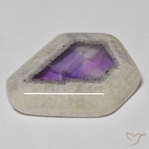 9,17 ctw natürlicher Mehrfarbig Amethyst-Geodenscheibe, Fantasie, Transparent