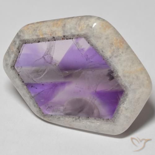 51.52ct Natürlicher Mehrfarbig Amethyst-Geodenscheibe, Fantasie, Transparent