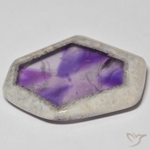9,17 ctw natürlicher Mehrfarbig Amethyst-Geodenscheibe, Fantasie, Transparent