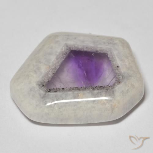 9,17 ctw natürlicher Mehrfarbig Amethyst-Geodenscheibe, Fantasie, Transparent