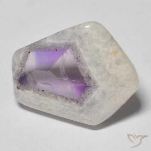 15.89ct Natürlicher Mehrfarbig Amethyst-Geodenscheibe, Fantasie, Transparent