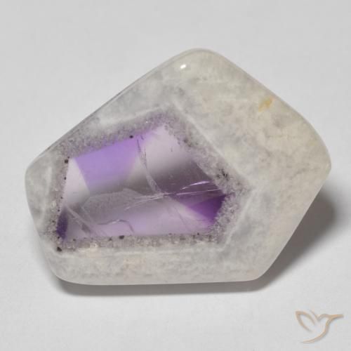 9,17 ctw natürlicher Mehrfarbig Amethyst-Geodenscheibe, Fantasie, Transparent