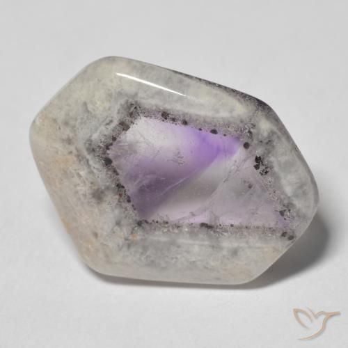 12.40ct Natürlicher Mehrfarbig Amethyst-Geodenscheibe, Fantasie, Transparent