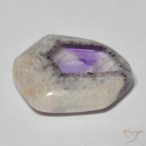 9,17 ctw natürlicher Mehrfarbig Amethyst-Geodenscheibe, Fantasie, Transparent