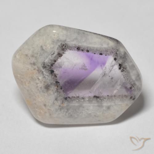 9,17 ctw natürlicher Mehrfarbig Amethyst-Geodenscheibe, Fantasie, Transparent